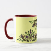 Cornucopia Antique Thanksgiving Art Café Mug (Gauche)