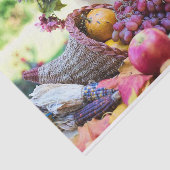 Cornucopia Autumn Harvest Chef's Table Tissuepapier (Detail)