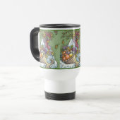 CORNUCOPIA HEN, THANKSGIVING CHICKEN TRAVEL MUG REISBEKER (Voorkant links)