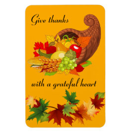  cornucopia met Thanksgiving- en kleuromstandighed Magneet