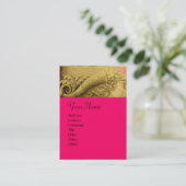 CORNUCOPIA MONOGRAM, felgeel goud Visitekaartje (Staand voorkant)