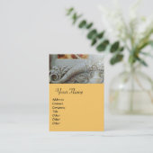 CORNUCOPIA MONOGRAM, felgeel goud Visitekaartje (Staand voorkant)