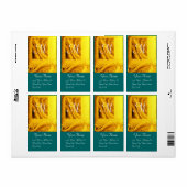 CORNUCOPIA MONOGRAM, felgeel groen Etiket (Full Sheet)