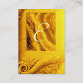 CORNUCOPIA MONOGRAM felgeel, violet Visitekaartje (Achterkant)