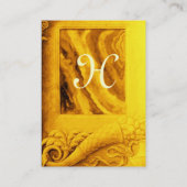 CORNUCOPIA MONOGRAM ,helder goudgeel rood Visitekaartje (Achterkant)