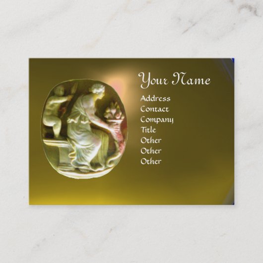 CORNUCOPIA MONOGRAM heldergele topaas Visitekaartje (Voorkant)