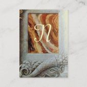 CORNUCOPIA MONOGRAM, heldergrijs Visitekaartje (Achterkant)