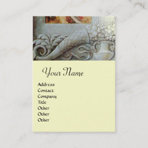 CORNUCOPIA MONOGRAM, heldergrijs Visitekaartje