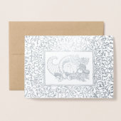 Cornucopia Real Folie Thanksgiving Dinner Invitae Folie Kaarten (Voorkant met envelop)