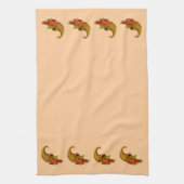 Cornucopia Row Peach Serviettes de cuisine (Vertical)