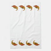 Cornucopia Row White Kitchen Serviettes (Vertical)