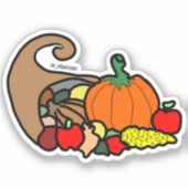 Cornucopia-Sticker Sticker (Voorkant)