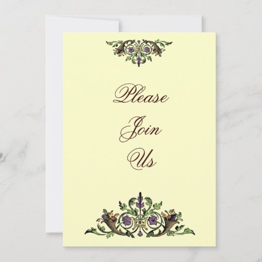 Cornucopia Thanksgiving Aangepaste Uitnodigingen (Voorkant)