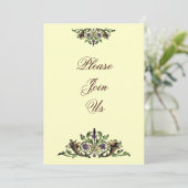 Cornucopia Thanksgiving Aangepaste Uitnodigingen (Staand voorkant)