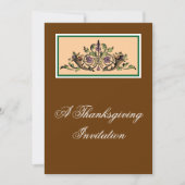 Cornucopia Thanksgiving Aangepaste Uitnodigingen (Voorkant)