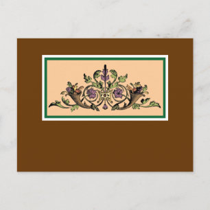 Cornucopia Thanksgiving Art Briefkaart