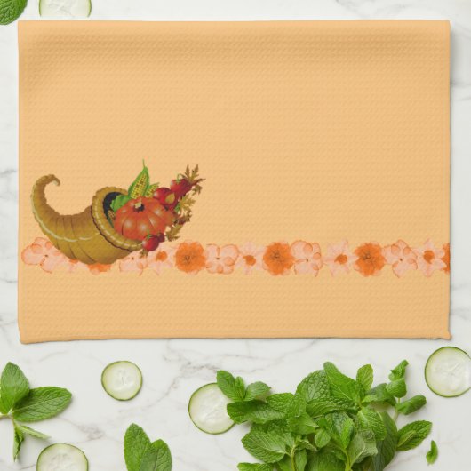 Cornucopia Thanksgiving Handdoeken (Gevouwen)