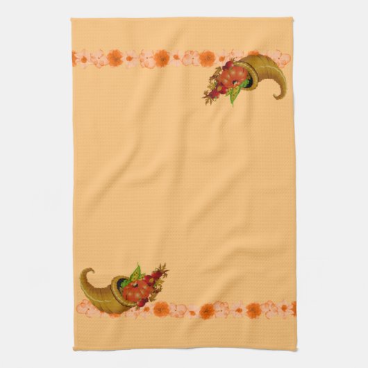Cornucopia Thanksgiving Handdoeken (Verticaal)