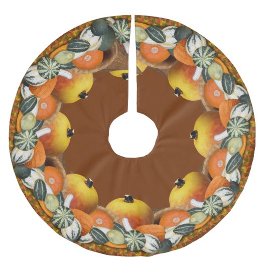 Cornucopia Thanksgiving Kerstboom Rok (Voorkant)