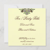 Cornucopia  Thanksgiving Kunstuitnodigingen Kaart (Achterkant)