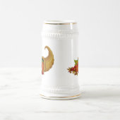 Cornucopia Thanksgiving Oranje Stein Bierpul (Center)