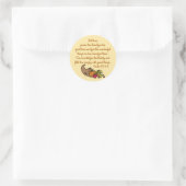 Cornucopia Thanksgiving Ronde Sticker (Tas)