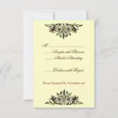 Cornucopia  Thanksgiving RSVP-kaarten RSVP Kaartje (Achterkant)