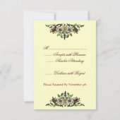 Cornucopia  Thanksgiving RSVP-kaarten RSVP Kaartje (Achterkant)