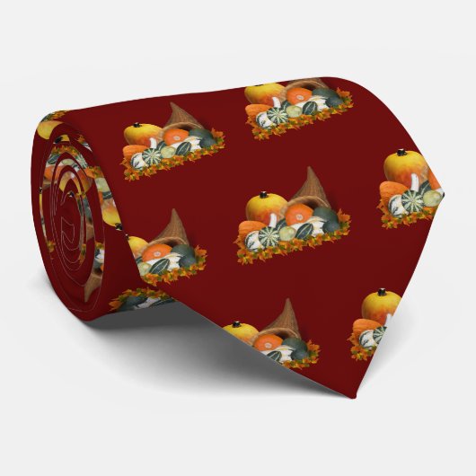 Cornucopia Thanksgiving Stropdas (Opgerold)