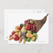 Cornucopia van groenten en fruit briefkaart (Voorkant / Achterkant)