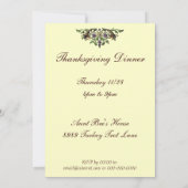 Cornucopia Vintage Thanksgiving Invitations person (Dos)