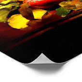 Cornucopie met appels poster (Hoek)