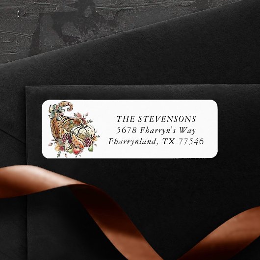 Cornucopie Sublimata | Plum Friendsgiving Dinner Etiket