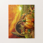 Cornucopie Thanksgiving Puzzle Legpuzzel (Verticaal)