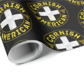Cornwall Cornish American Flag Cadeaupapier (Rol Hoek)