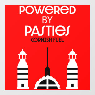 Cornwall Cornish Pasties Engels eten Raamsticker