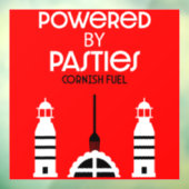 Cornwall Cornish Pasties Engels eten Raamsticker (Vel 3)