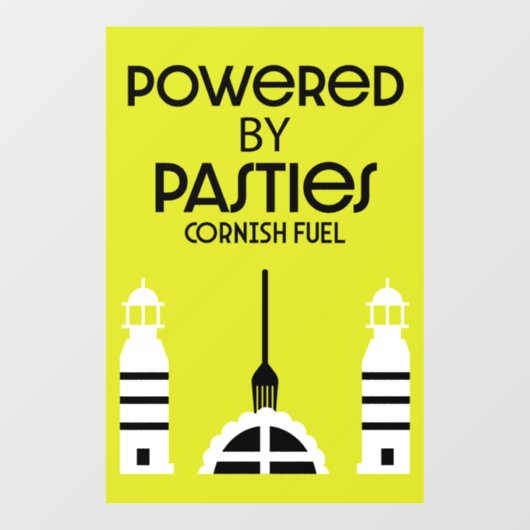 Cornwall Cornish Pasties Engels eten Raamsticker (Vel)