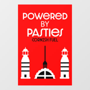 Cornwall Cornish Pasties Engels eten Raamsticker