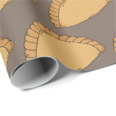 Cornwall Cornish Pasties English Food Patterned Cadeaupapier (Rol Hoek)