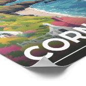 Cornwall County Engeland Cornwall kustlijn Poster (Hoek)