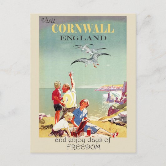  Cornwall Engeland Engels Reizen Briefkaart (Voorkant)