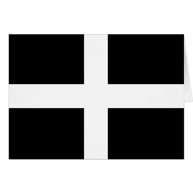Cornwall Flag (Voorkant Horizontaal)