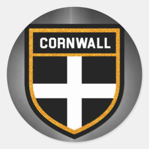 Cornwall Flag Ronde Sticker