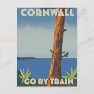 Cornwall met trein briefkaart