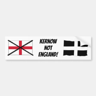 Cornwall niet Engeland bumpersticker