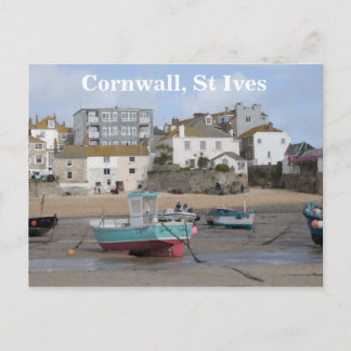 Cornwall, St Ives, een strand uitzicht Briefkaart