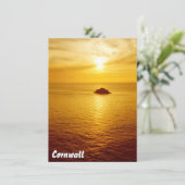 Cornwall sunset Kaart (Staand voorkant)