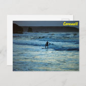 Cornwall surfen briefkaart (Voorkant / Achterkant)
