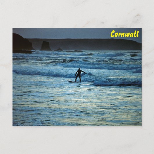 Cornwall surfen briefkaart (Voorkant)